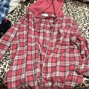 American eagle flannel w hood